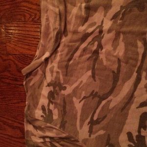 Tan Camo Comfy Top